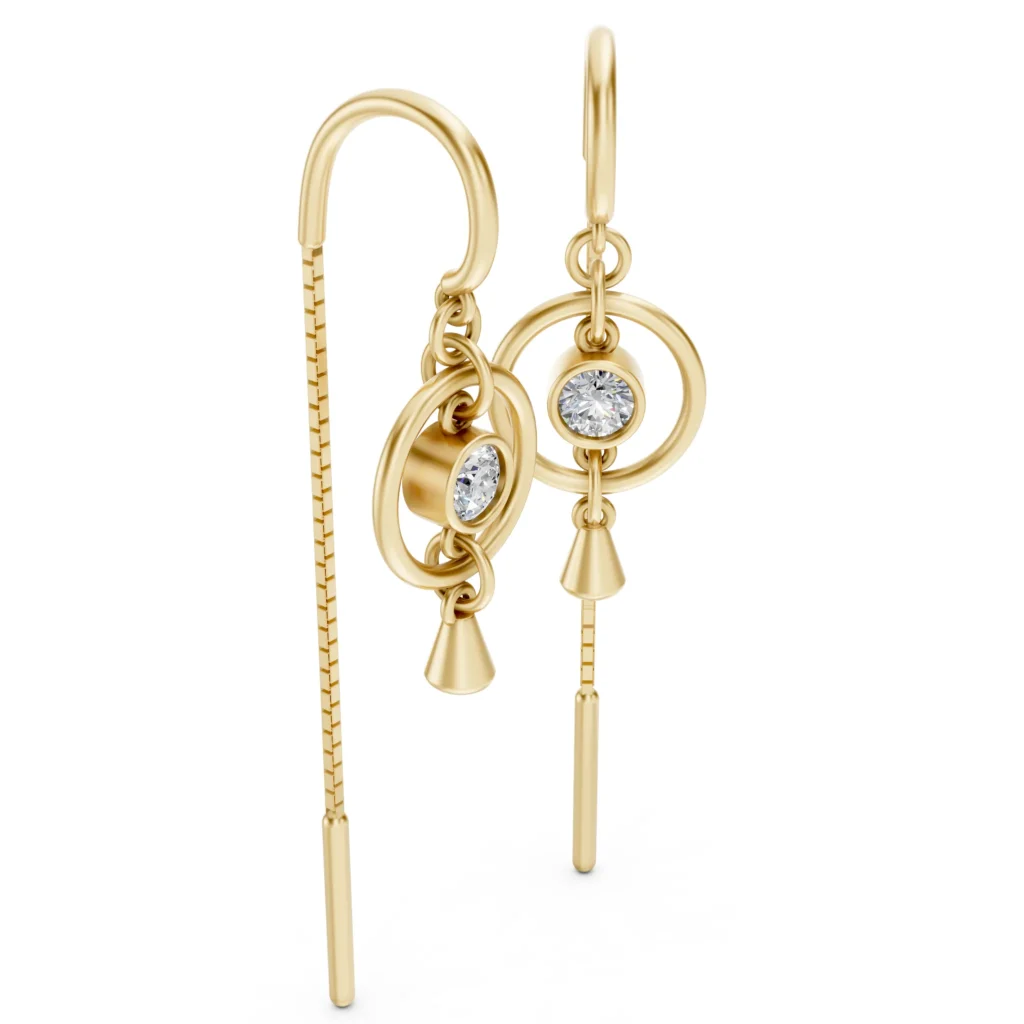 Circle Dangle Earrings