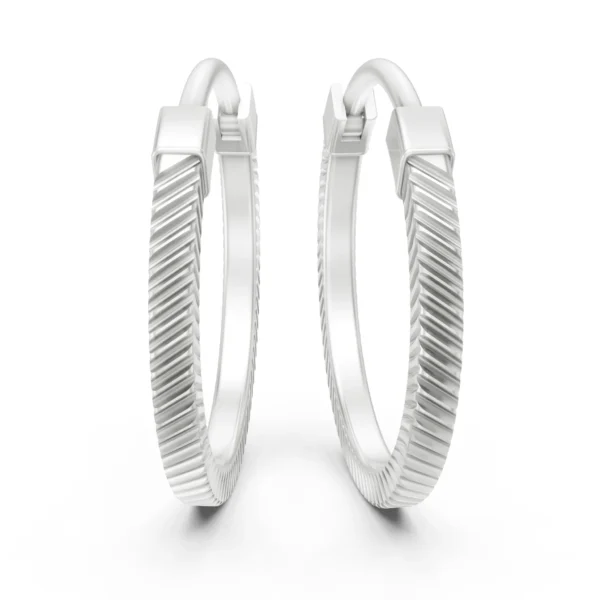 Ribbed Huggie Earrings