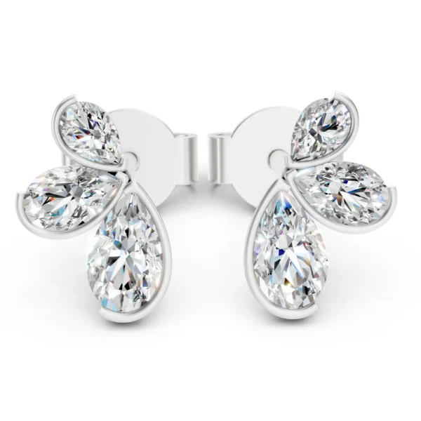 Marquise Flower Earrings