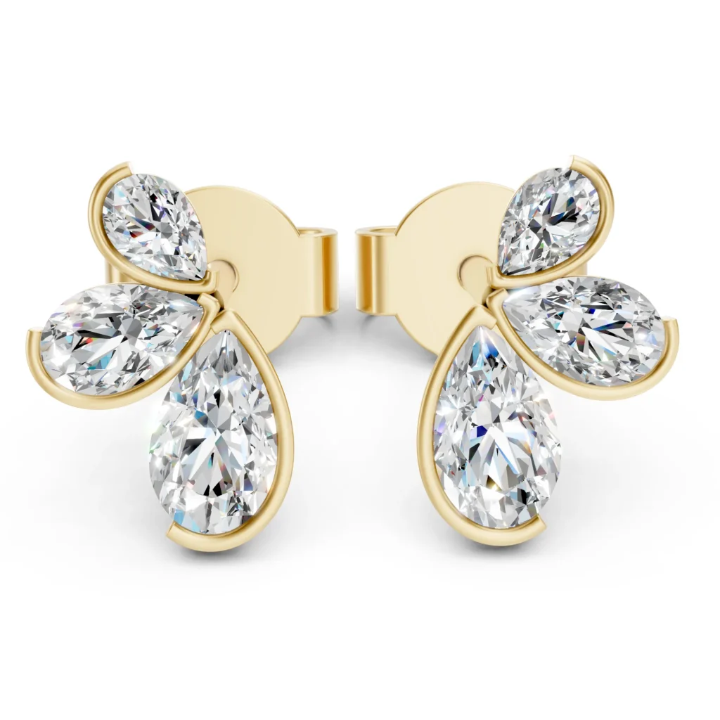 Marquise Flower Earrings