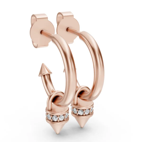 Edgy Hoop Earrings