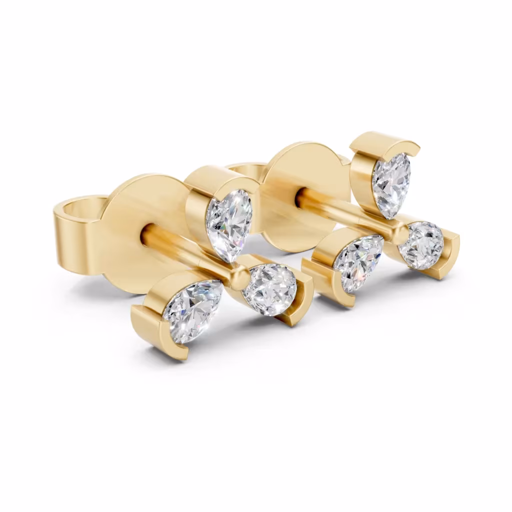 Cluster Stud Earrings