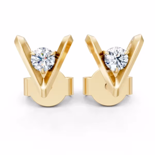 Chevron Stud Earrings