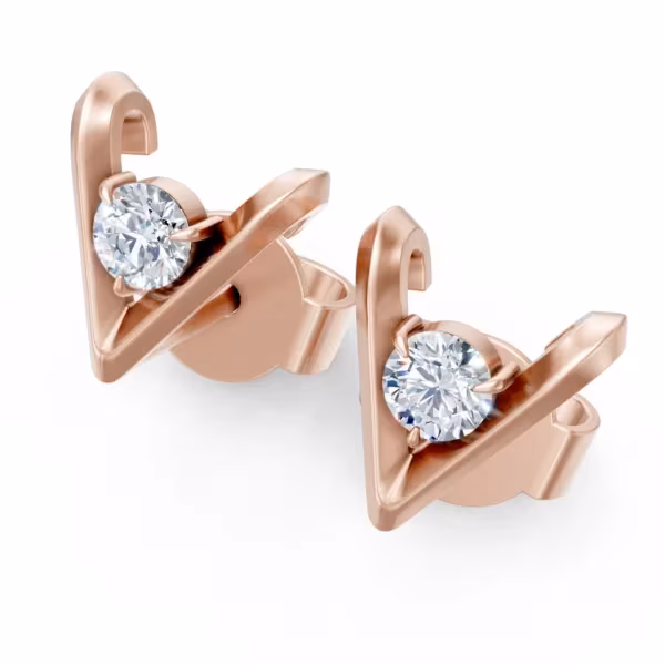 Chevron Stud Earrings