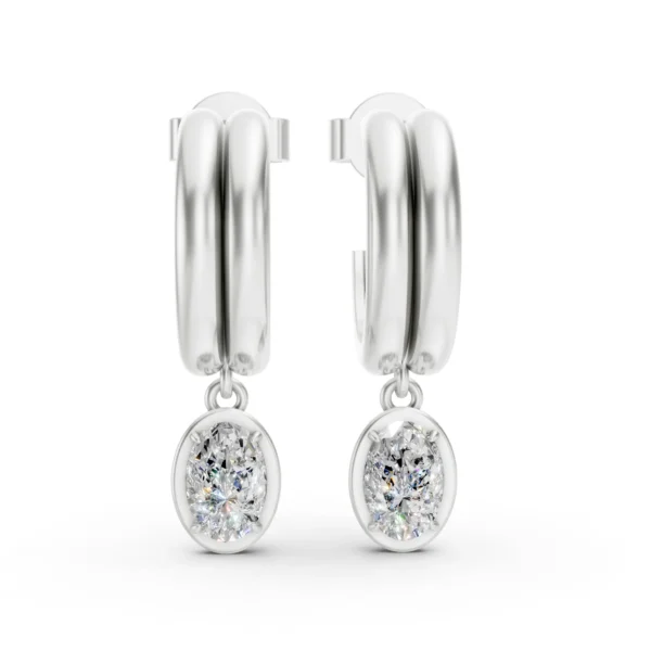 Dangling Hoop Earrings
