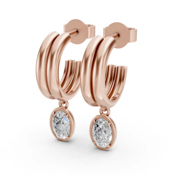 Dangling Hoop Earrings