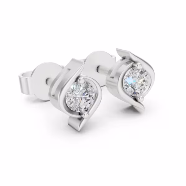 Wave Stud Earrings