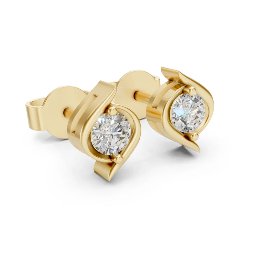 Wave Stud Earrings