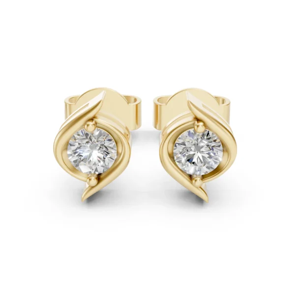 Wave Stud Earrings