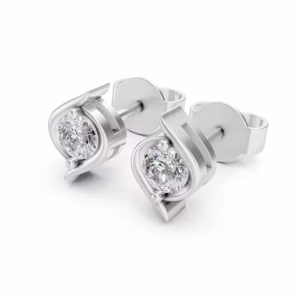 Wave Stud Earrings