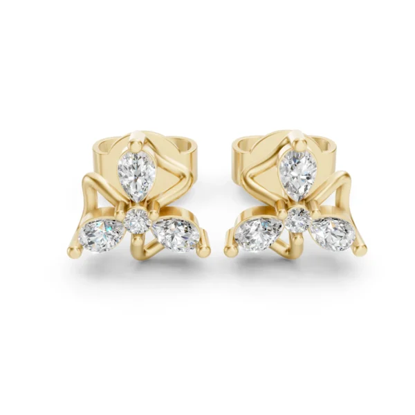 Floral Pear Earrings