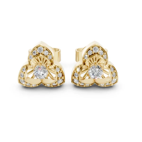 Round Stud Earrings