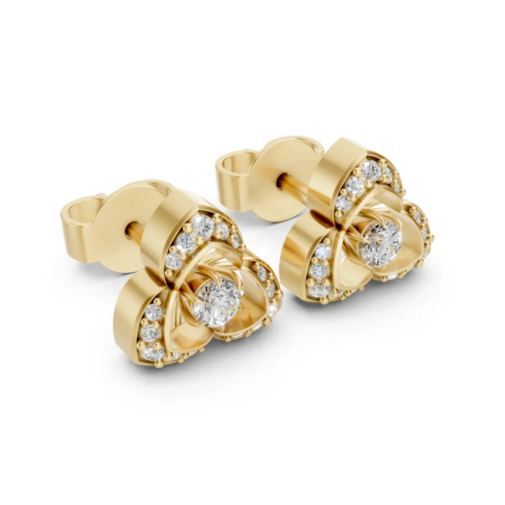 Round Stud Earrings