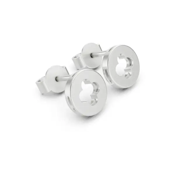 Gold Clover Stud Earrings