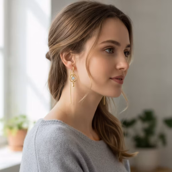 Circle Dangle Earrings