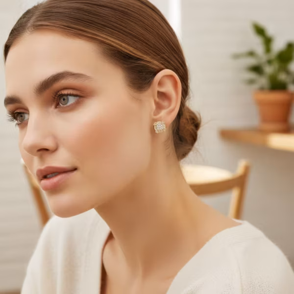 Circle Stud Earrings