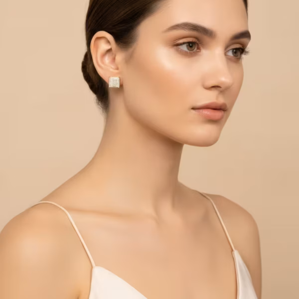 Cube Stud Earrings