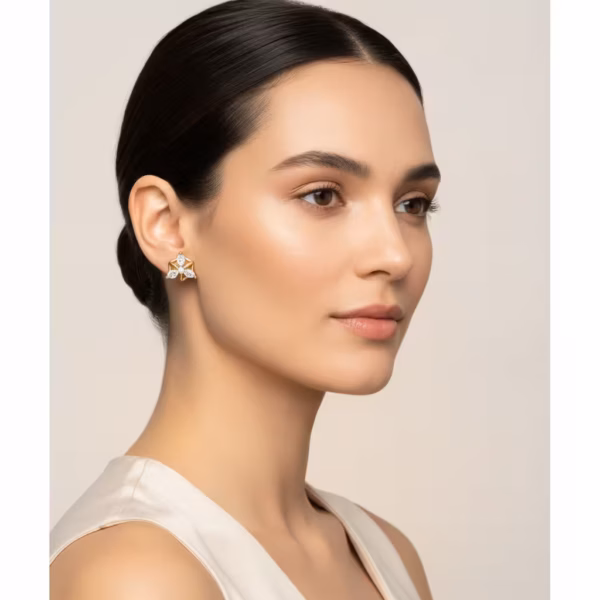 Floral Pear Earrings