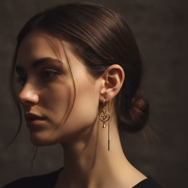 Circle Dangle Earrings