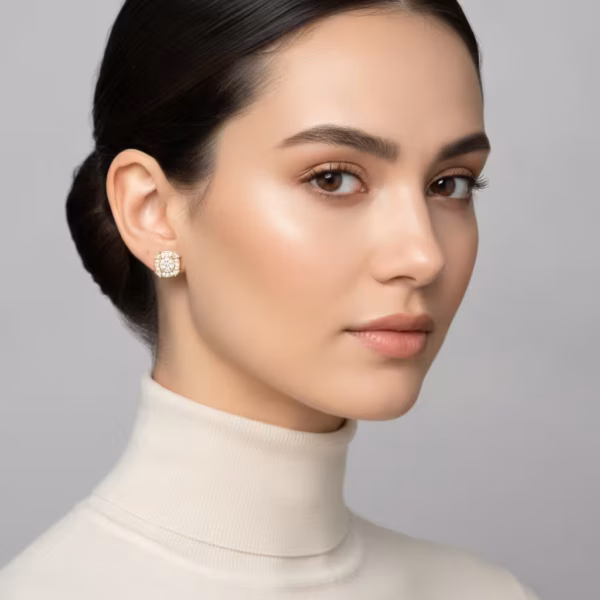 Circle Stud Earrings