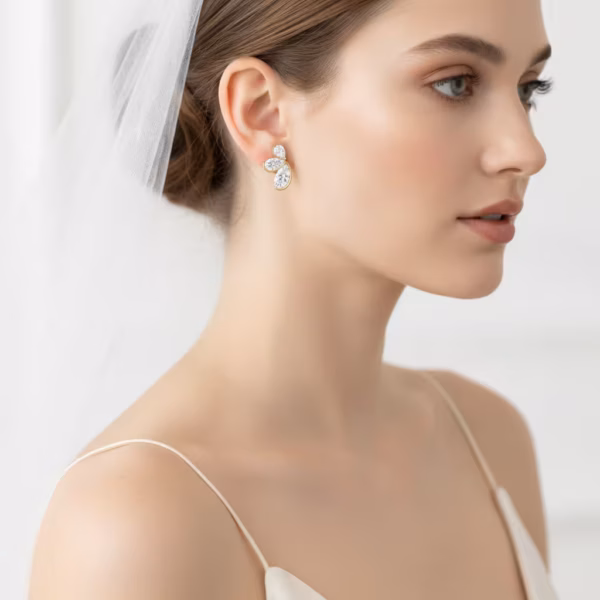 Marquise Flower Earrings