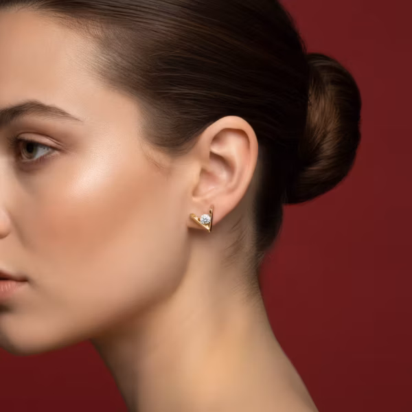 Chevron Stud Earrings
