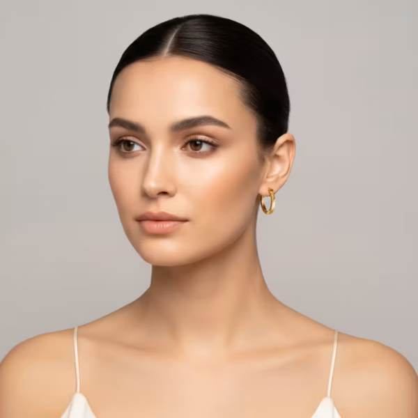 Ribbed Huggie Earrings