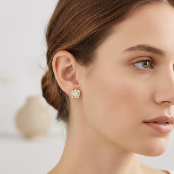 Circle Stud Earrings