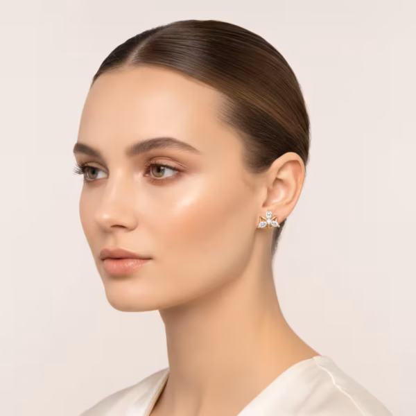 Floral Pear Earrings