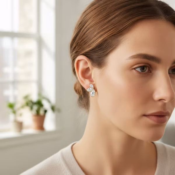 Marquise Flower Earrings