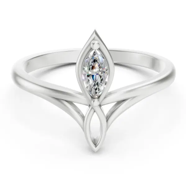 Marquise Cut Diamond Tiara Ring