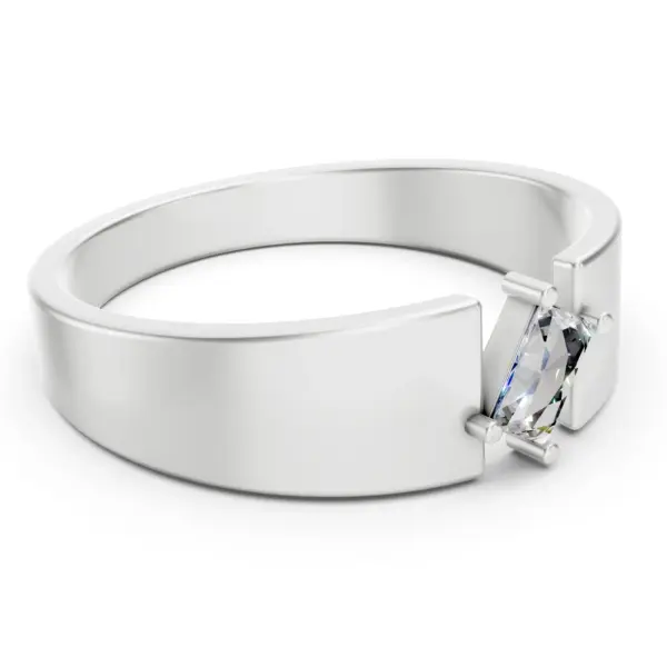 Floating Radiant Diamond Ring