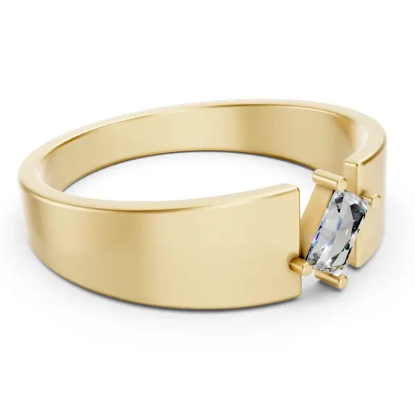 Floating Radiant Diamond Ring