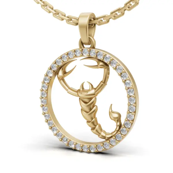 Scorpion Diamond Pendant