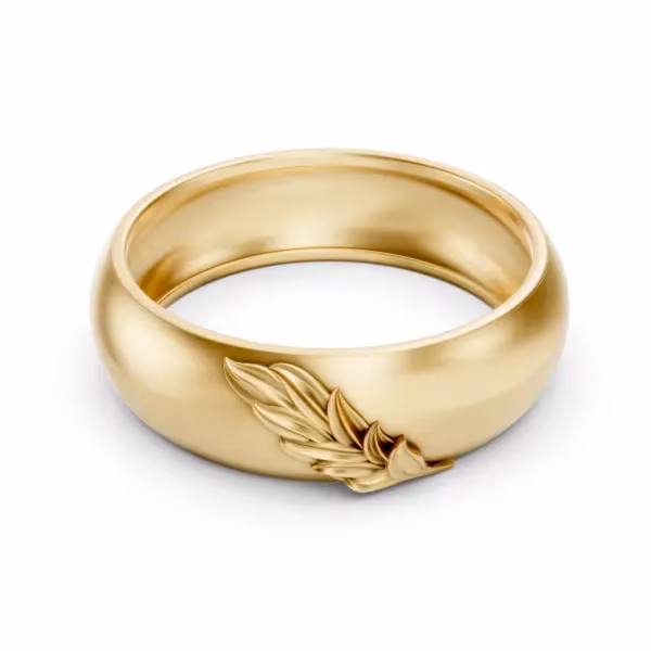 Gold Leaf Engraved Band