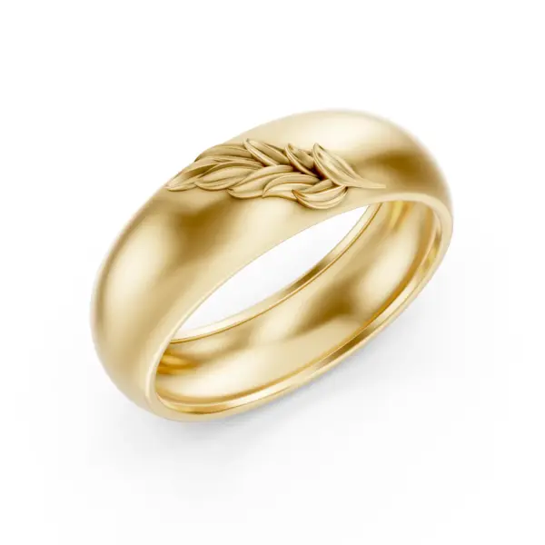 Gold Leaf Engraved Band