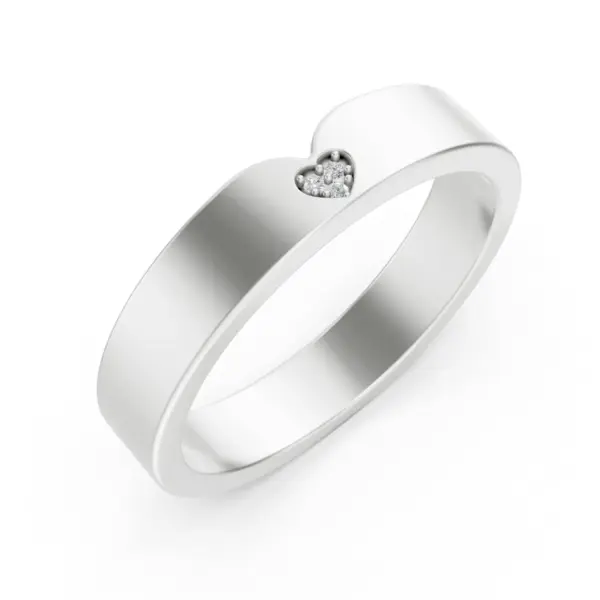 Diamond Heart Promise Ring