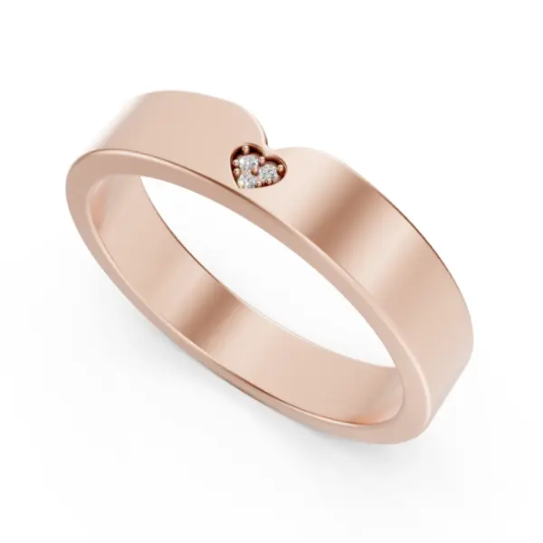 Diamond Heart Promise Ring