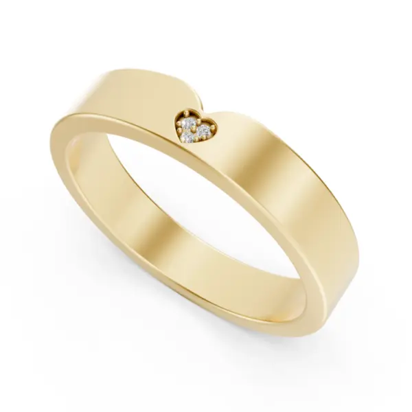 Diamond Heart Promise Ring