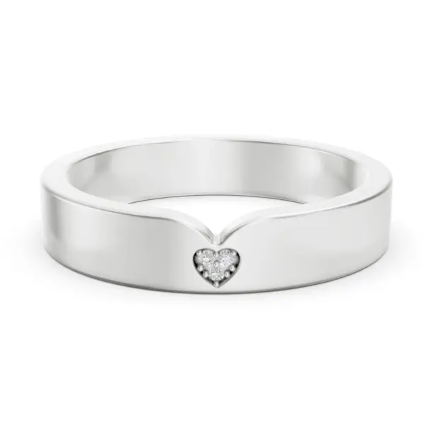 Diamond Heart Promise Ring