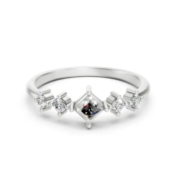 Kite Set Princess Diamond Ring
