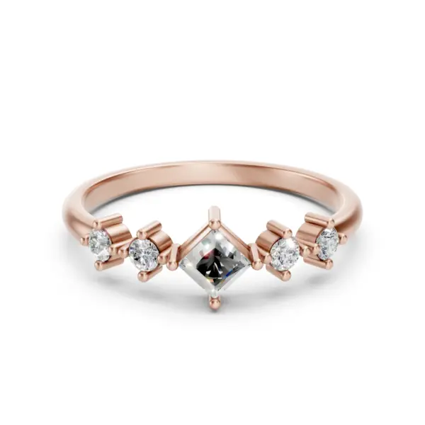Kite Set Princess Diamond Ring