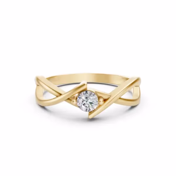 Infinity Bypass Diamond Ring