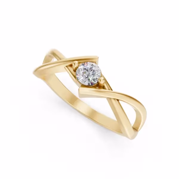 Infinity Bypass Diamond Ring
