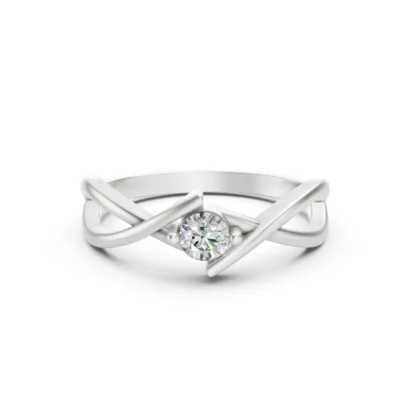 Infinity Bypass Diamond Ring