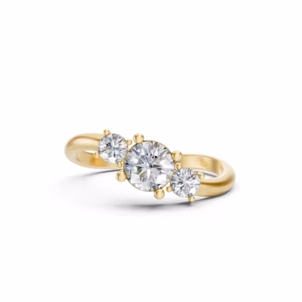 Classic Three-Stone Diamond Ring