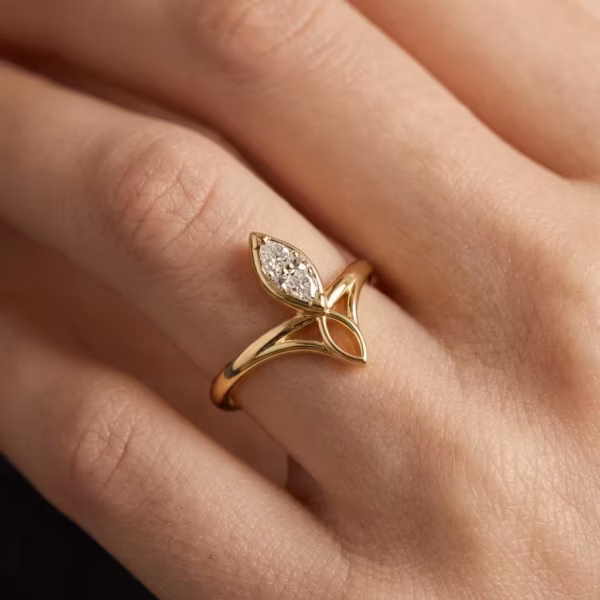 Marquise Cut Diamond Tiara Ring