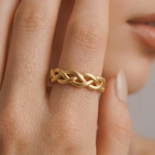 Timeless Braided Gold Ring